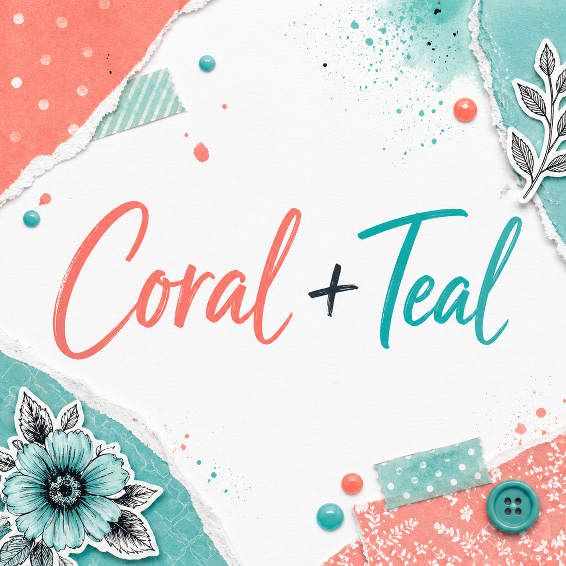 May 2026 challenge - Coral & Teal