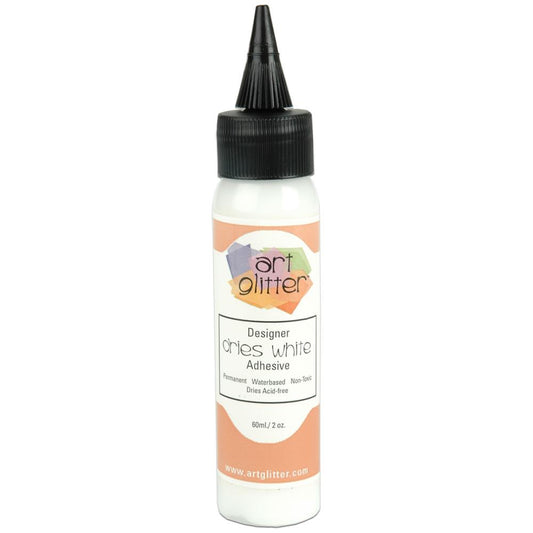 Art Institute Glitter Designer Dries White Adhesive 2oz