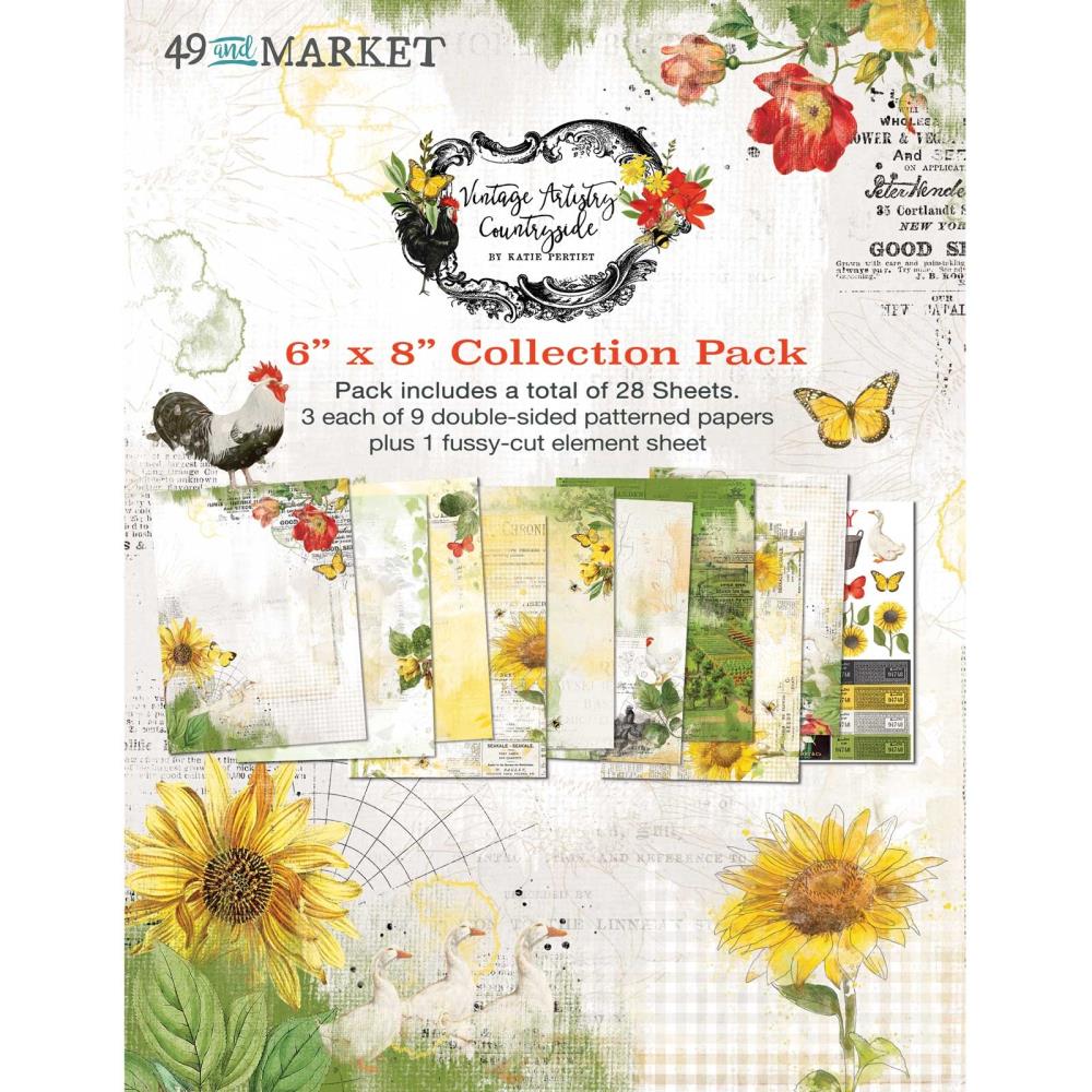 49 & Market Vintage Artistry Countryside Collection Pack 6X8