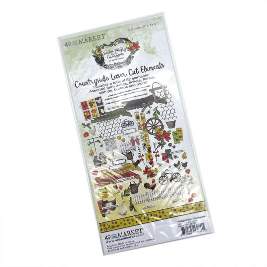 49 & Market Vintage Artistry Countryside Laser Cut Outs-Elements