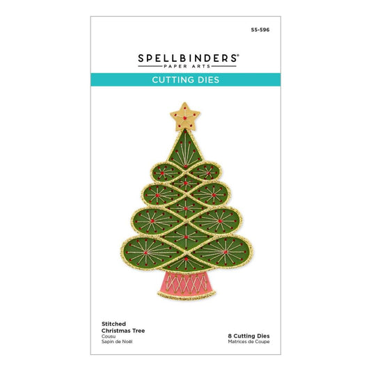 Spellbinders Etched Dies-Stitched Christmas Tree