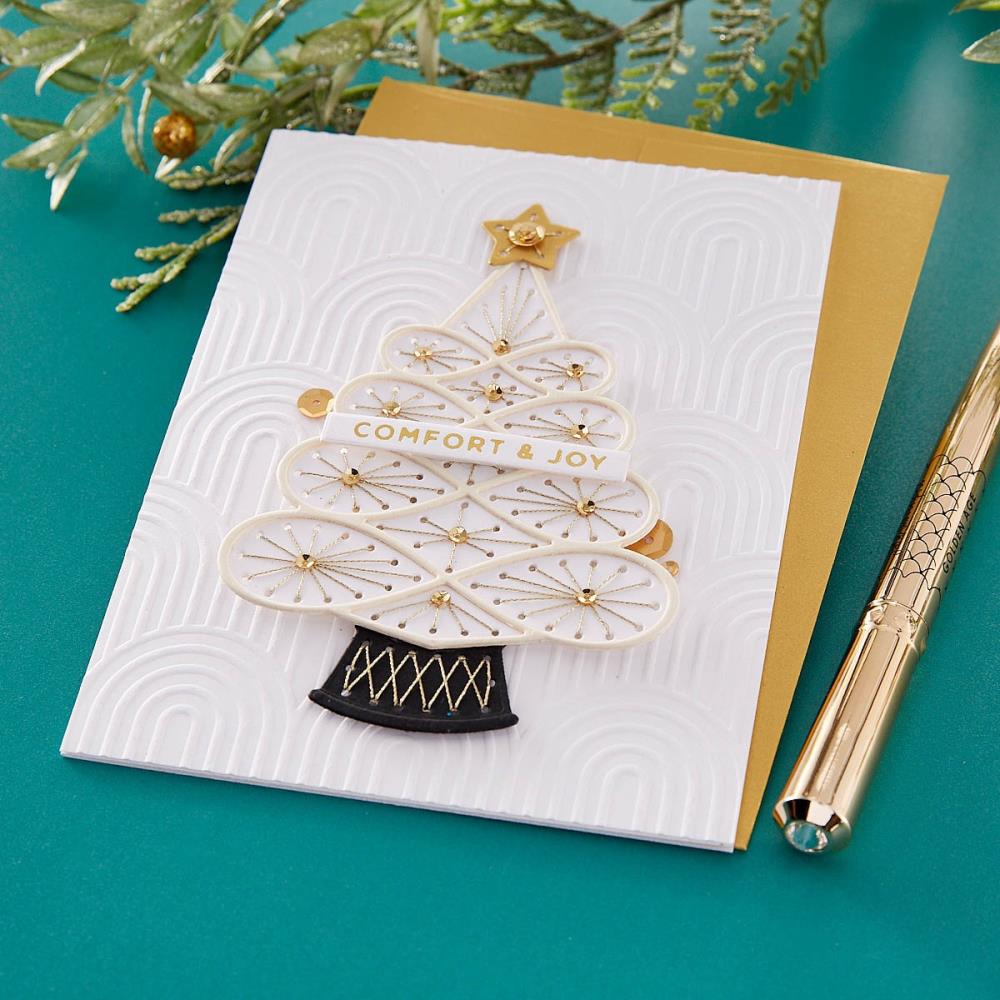 Spellbinders Etched Dies-Stitched Christmas Tree