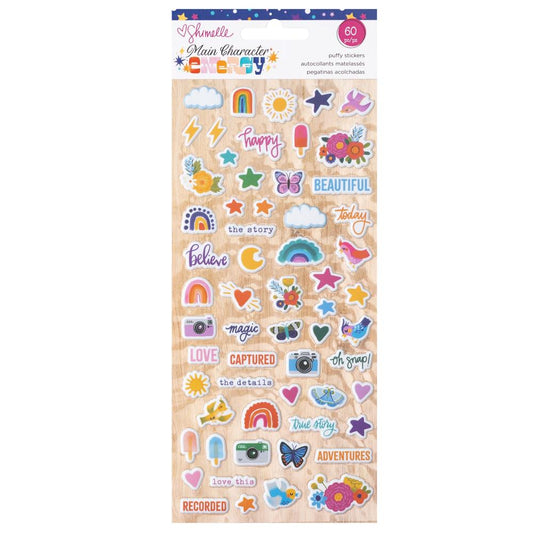 Shimelle Main Character Energy Mini Puffy Stickers