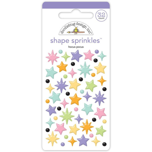 Doodlebug Sweet and Spooky Sprinkles Enamel Shapes - Hocus Pocus