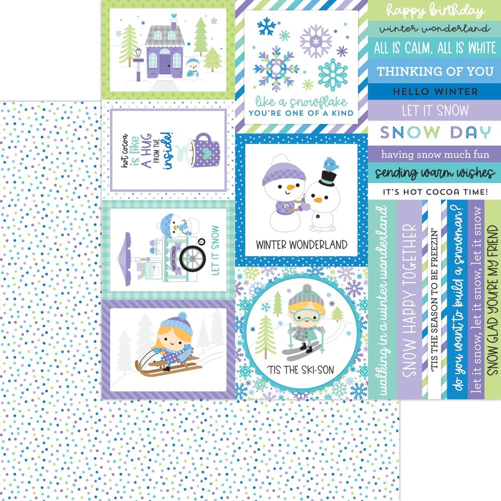 Doodlebug Snow Much Fun Paper Pack 12x12