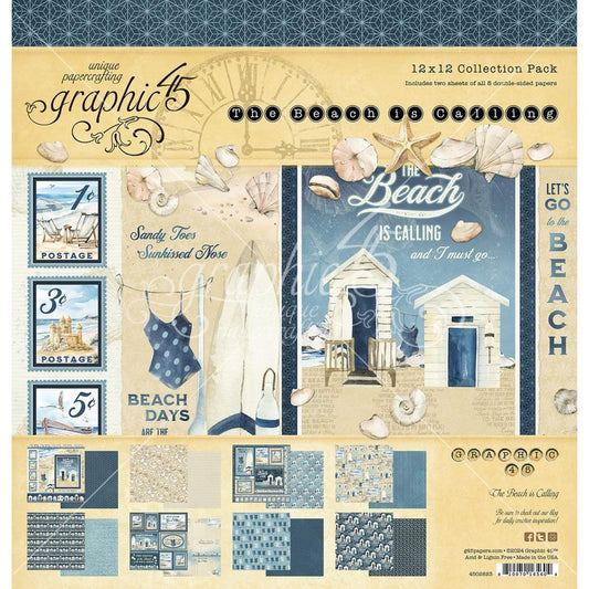 Graphic 45 The Beach Is Calling Collection Pack