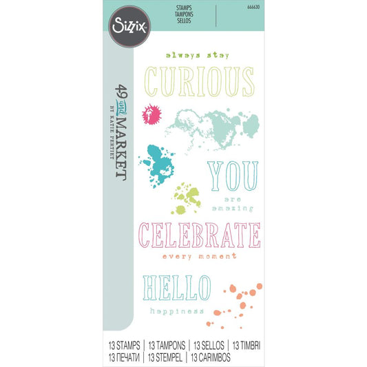 Sizzix Clear Stamps By 49 & Market - Hello You