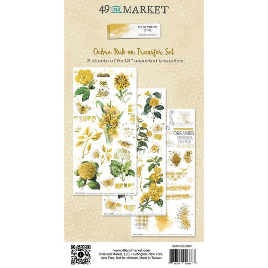 49 And Market Color Swatch: Ochre Rub-Ons