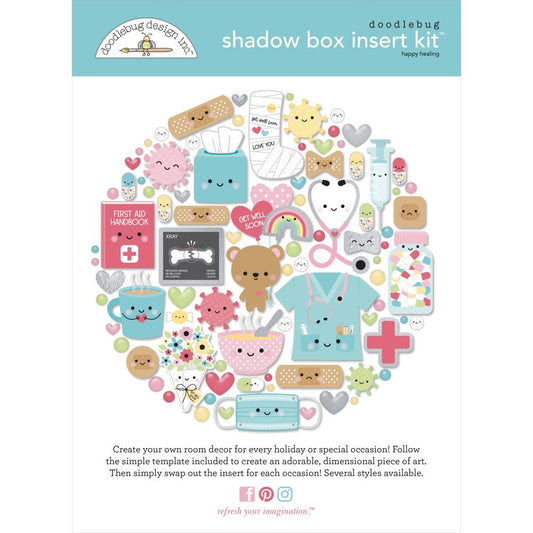 Doodlebug Happy Healing Shadow Box Insert Kit