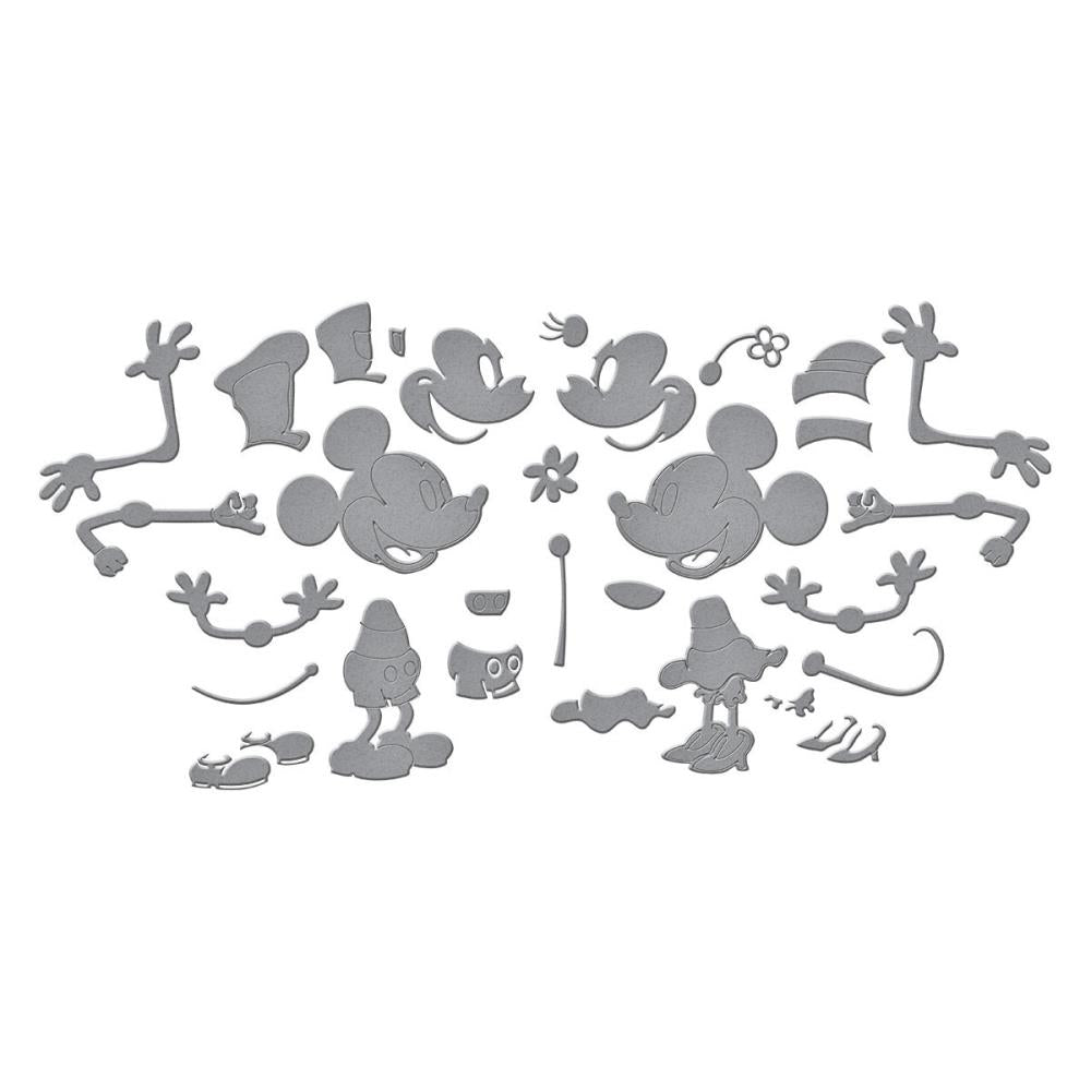 Spellbinders Steamboat Willie Duo Etched Dies from the Say Cheese Classic Mouse Collection