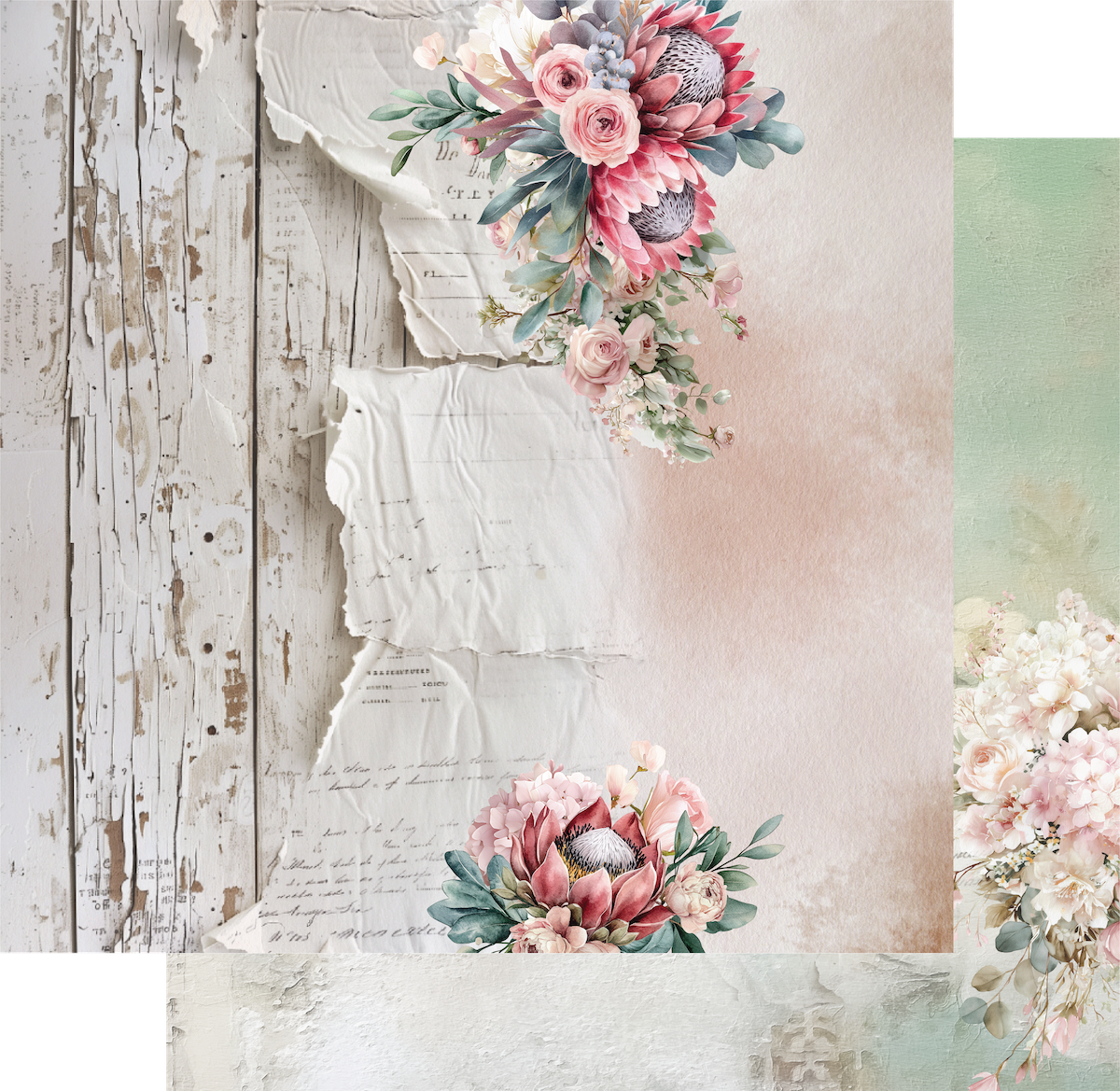 Paperbark Blooms 12 x 12 Collection Pack (16 sheets)