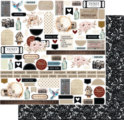 Uniquely Creative Vintage Walls -  12 x 12 Collection Pack