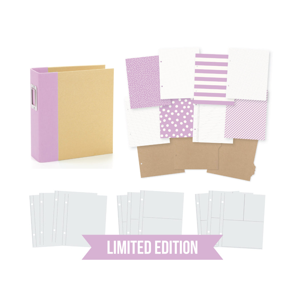 Simple Stories Sn@p! Binder 6x8 - Lilac - Limited Edition