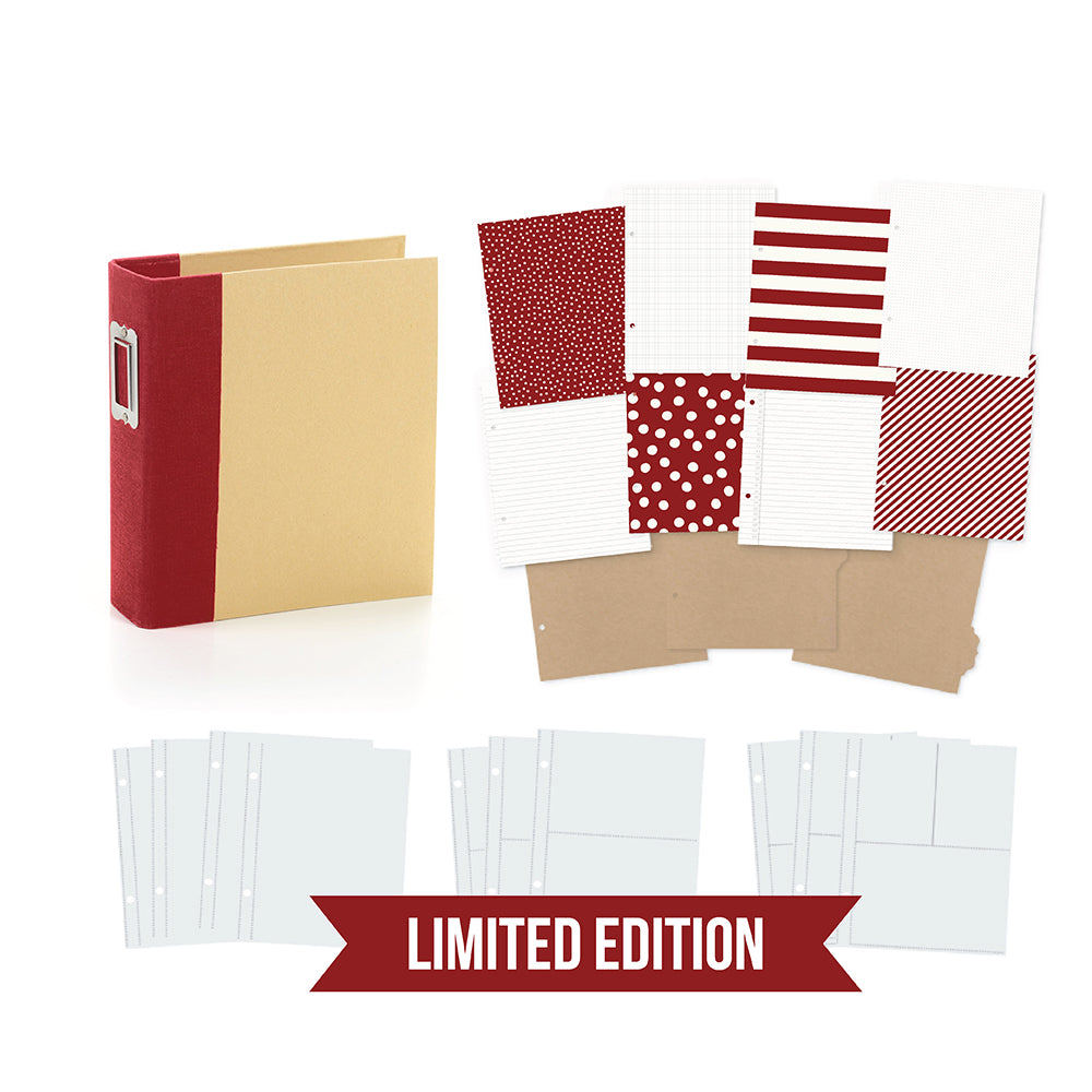 Sn@p! Binder 6"x8" - Cranberry
