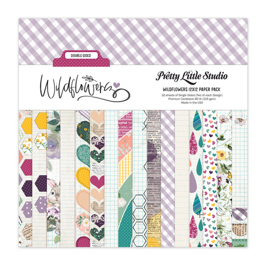 Pretty Little Studio Wildflower Paper Pack | Wildflower 12x12 (Double Sided)