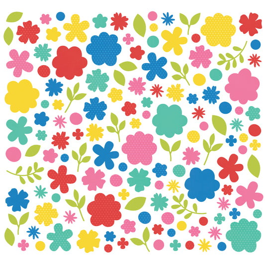 Color Vibe Cardstock Flowers Bits & Pieces - Summer