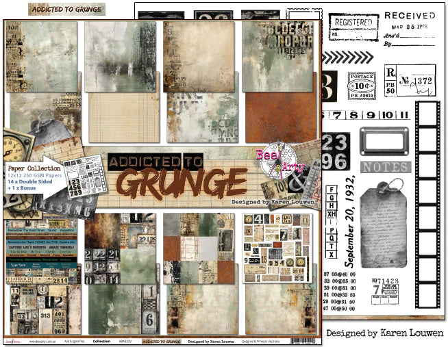 Bee Arty Addicted to Grunge Collection Kit
