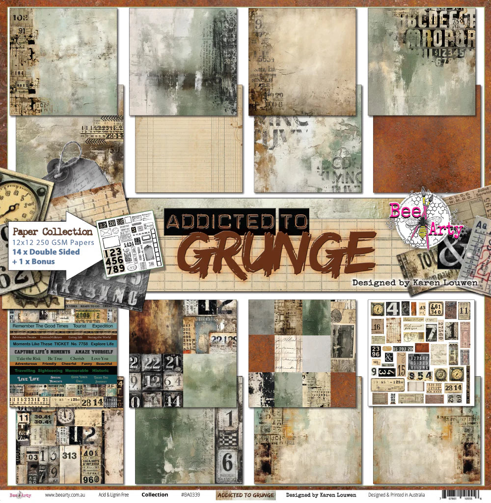 Bee Arty Addicted to Grunge Collection Kit