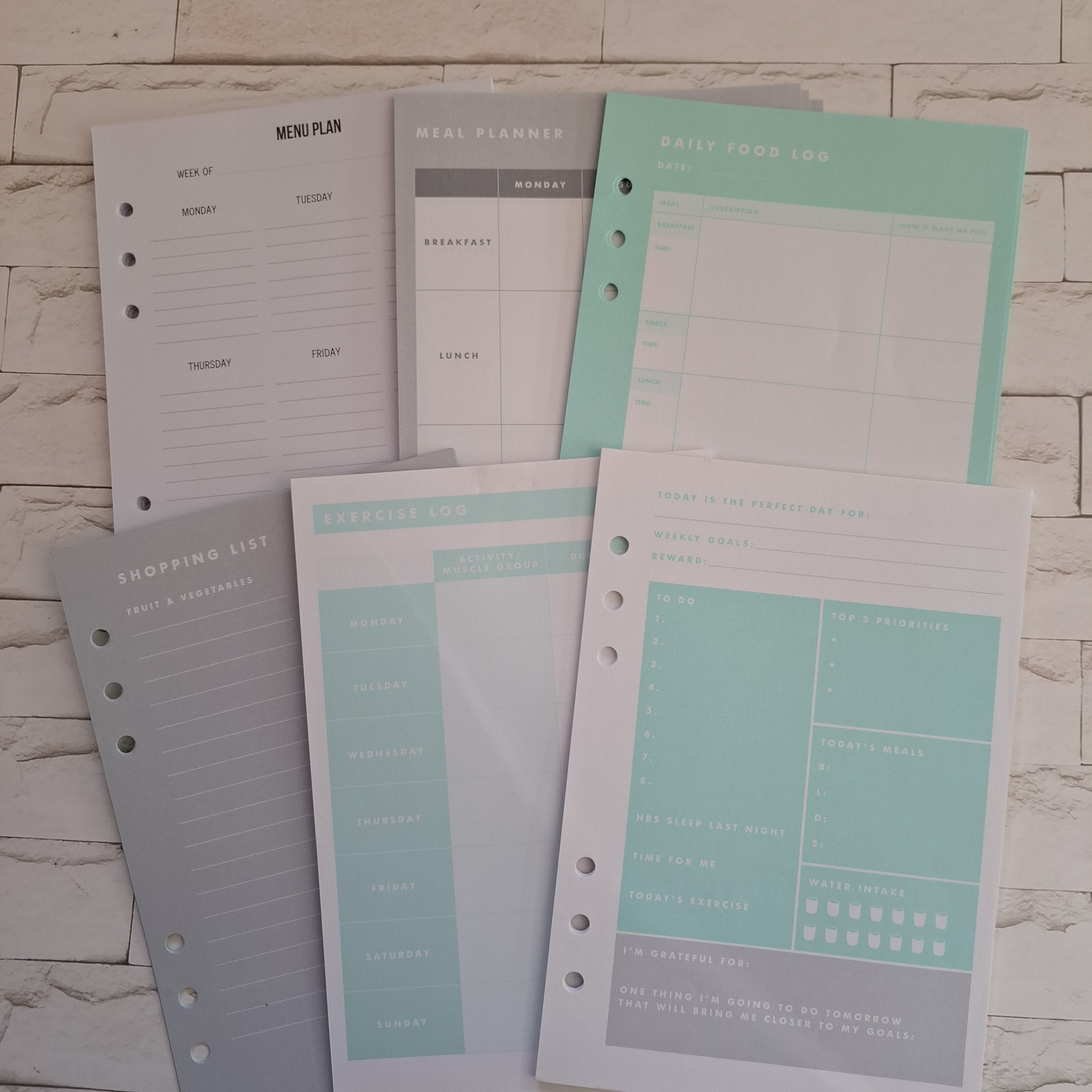 PRELOVED FREEBIE - A5 planner inserts