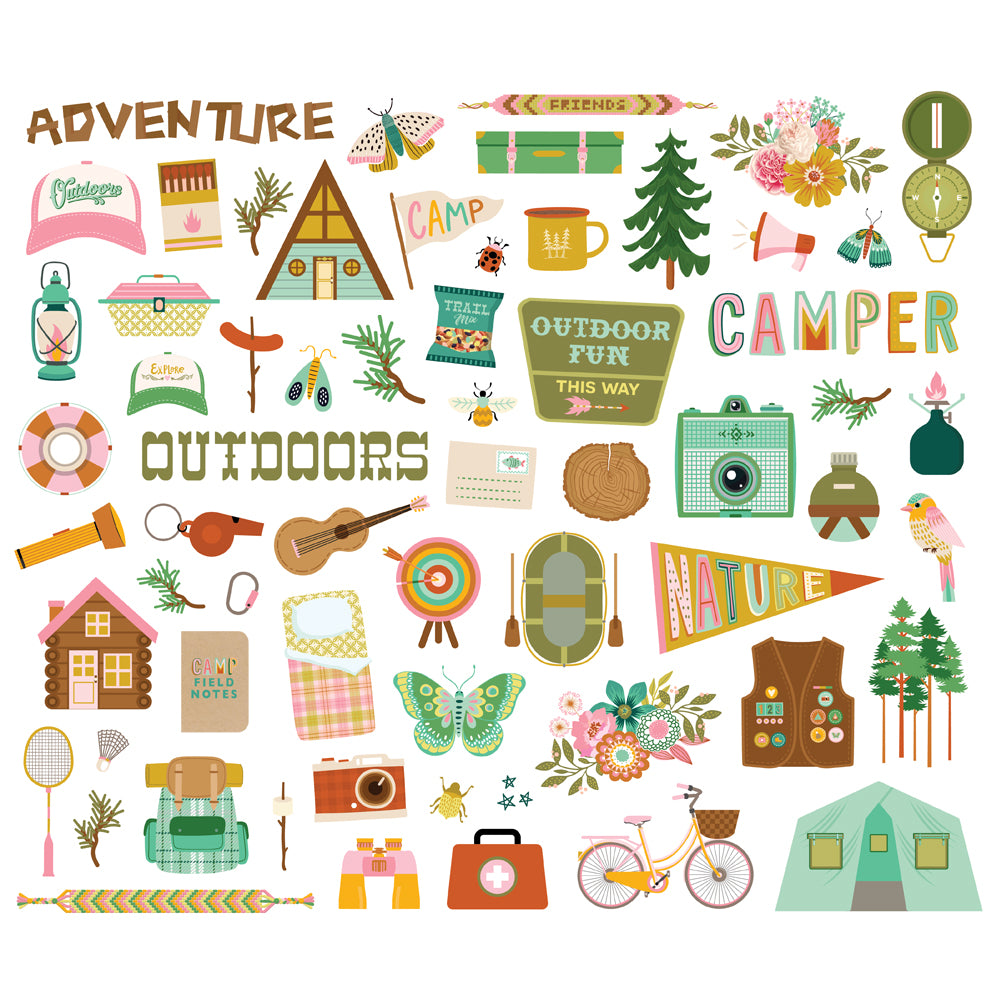 Simple Stories Trail Mix Bits & Pieces Die-Cuts