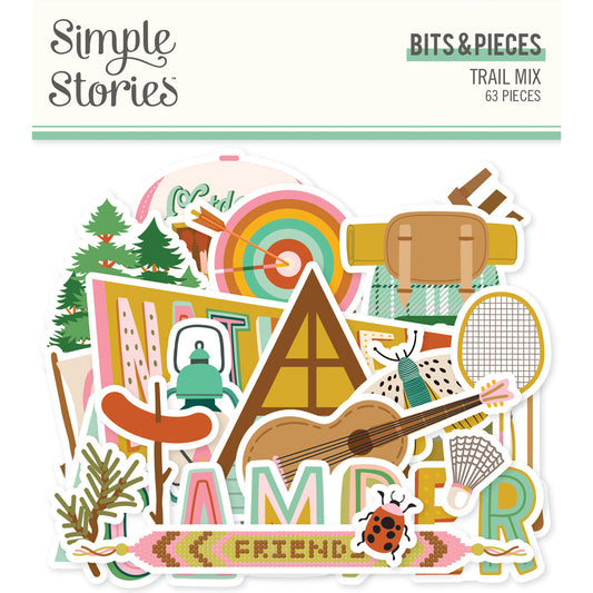 Simple Stories Trail Mix Bits & Pieces Die-Cuts