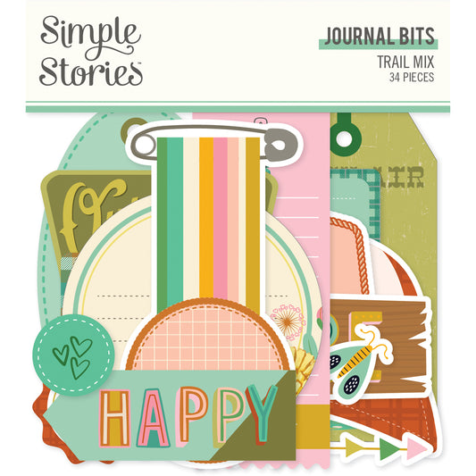 Simple Stories Trail Mix Bits & Pieces Die-Cuts - Journal