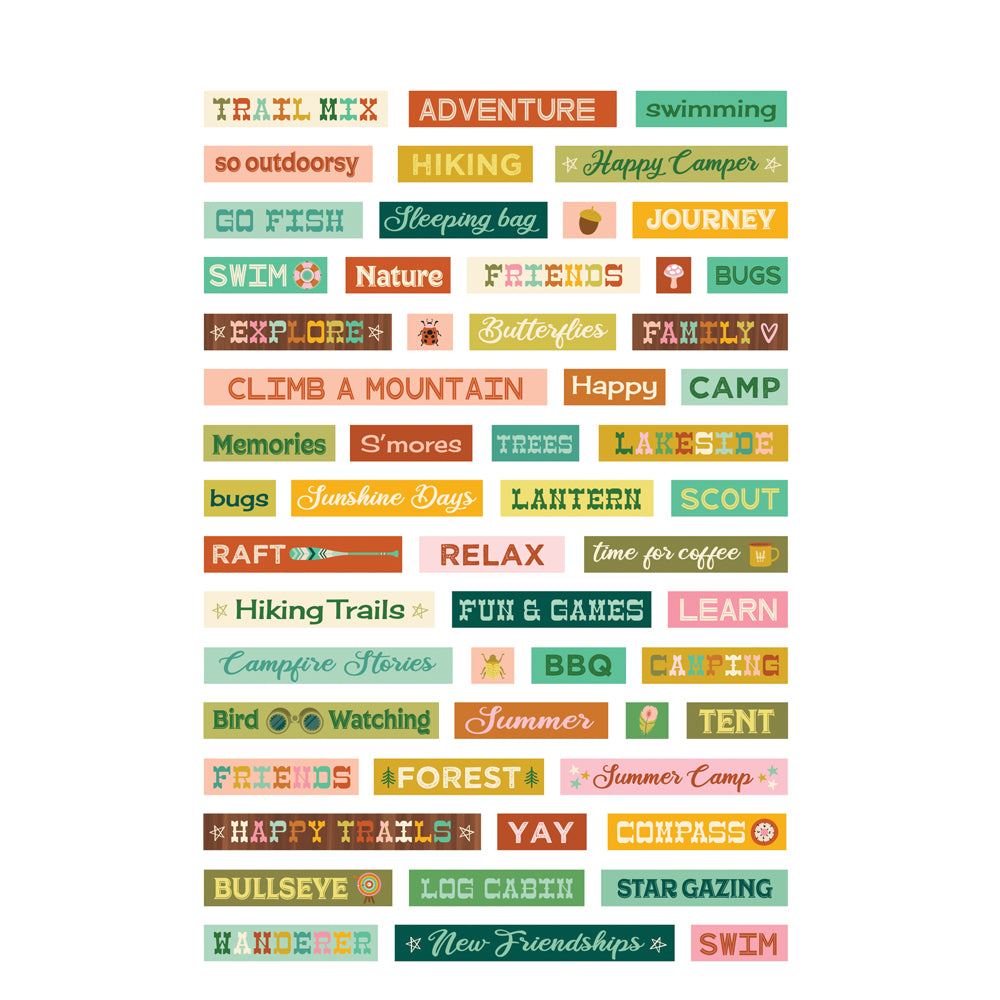 Simple Stories Trail Mix Sticker Book