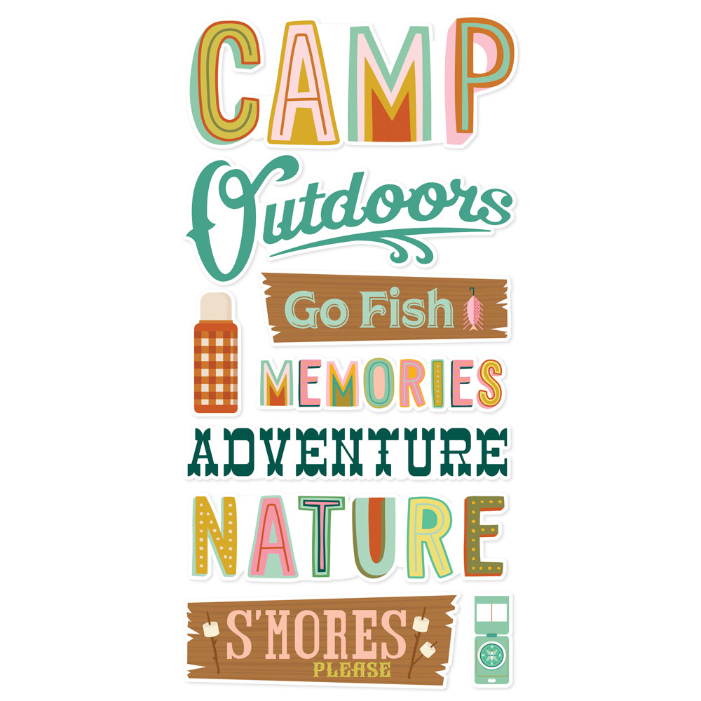 Simple Stories Trail Mix Foam Stickers