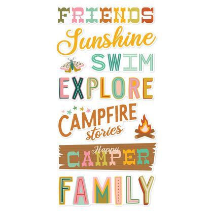 Simple Stories Trail Mix Foam Stickers