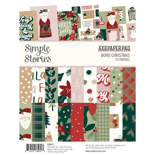 Simple Stories Boho Christmas - 6x8 Pad