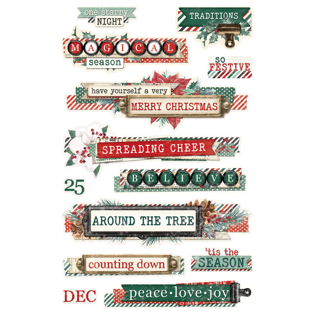 Simple Vintage 'Tis The Season - Sticker Book