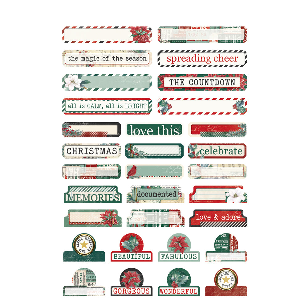 Simple Vintage 'Tis The Season - Sticker Book