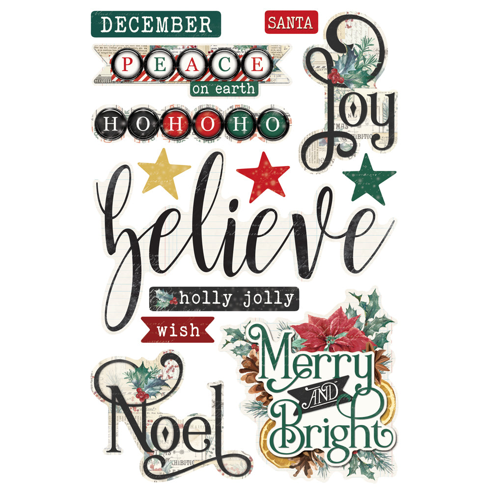 Simple Vintage 'Tis The Season - Sticker Book