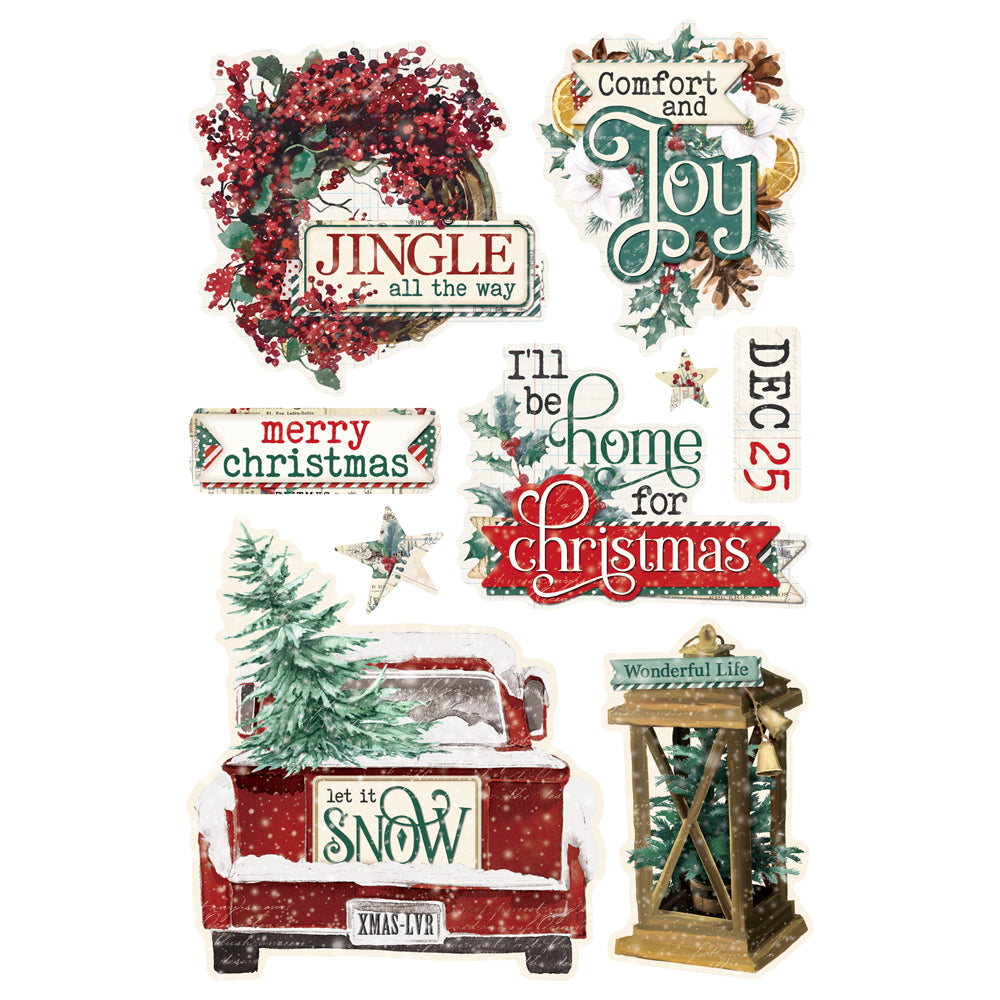 Simple Vintage 'Tis The Season - Sticker Book