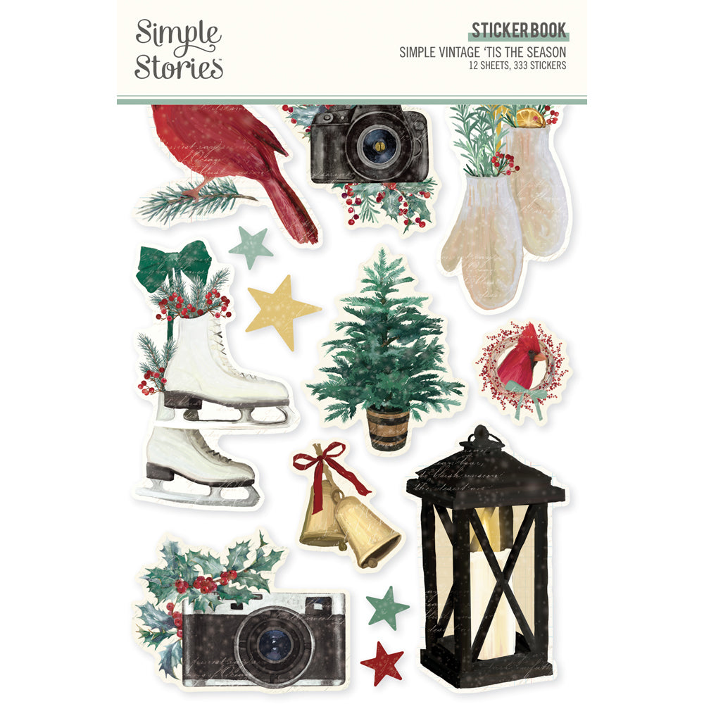 Simple Vintage 'Tis The Season - Sticker Book