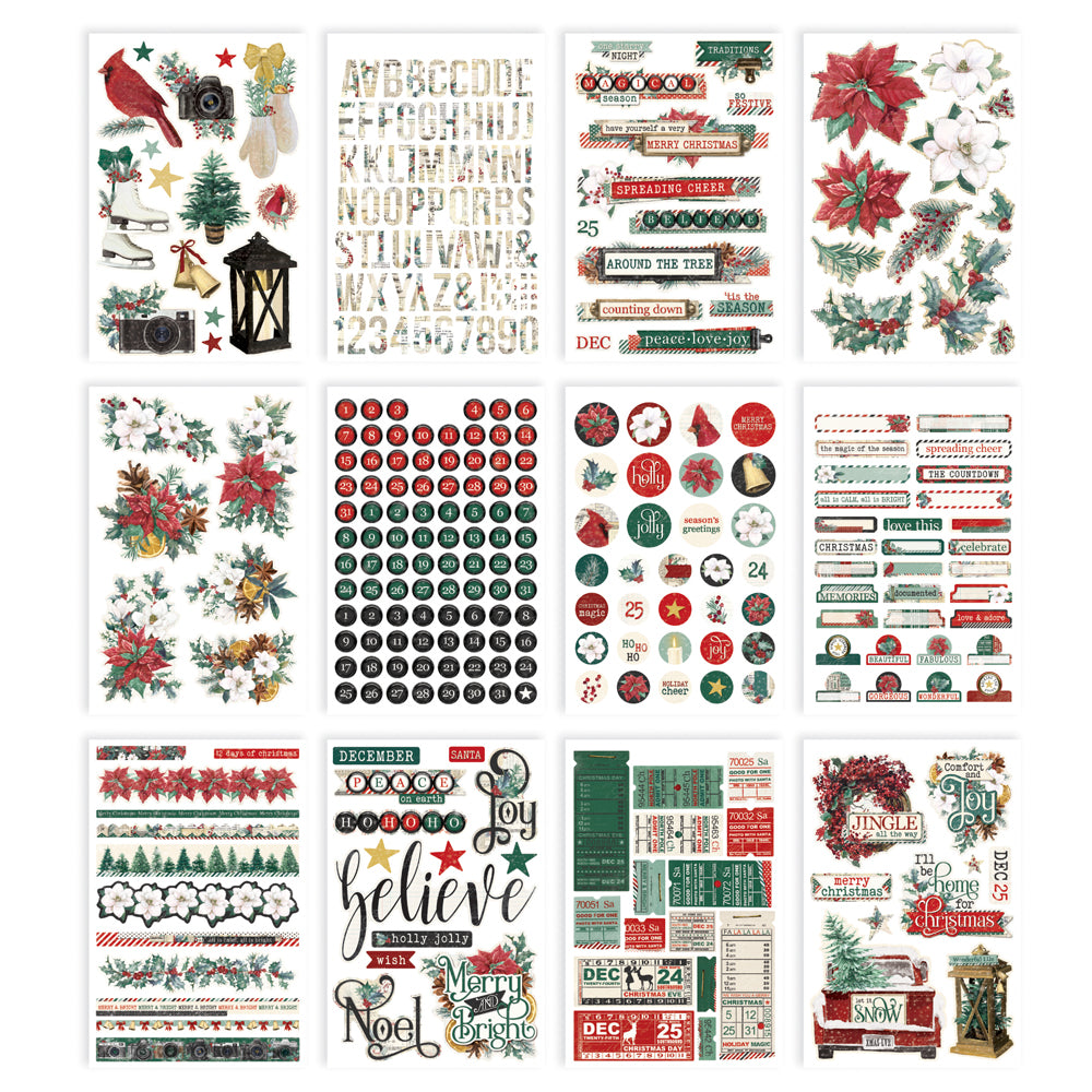 Simple Stories Simple Vintage 'Tis The Season - Sticker Book