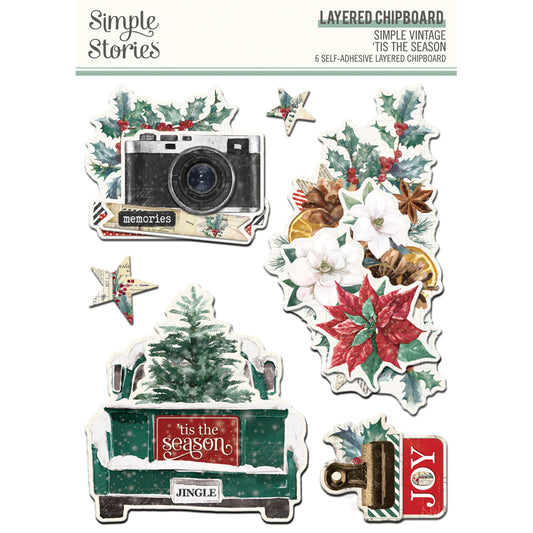 SIMPLE STORIES SIMPLE VINTAGE 'TIS THE SEASON - SIMPLE CARDS CARD KIT