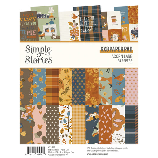 Simple Stories Acorn Lane - 6x8 Pad
