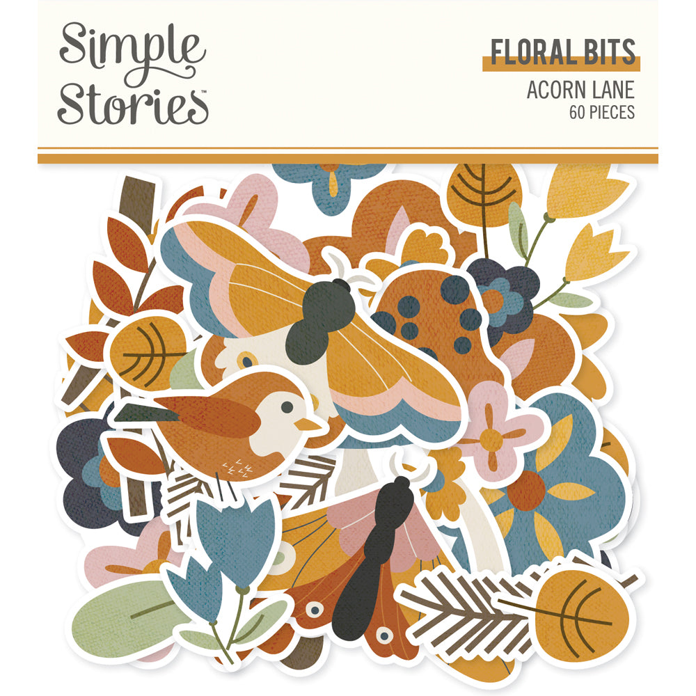 Simple Stories Acorn Lane - Floral Die Cuts