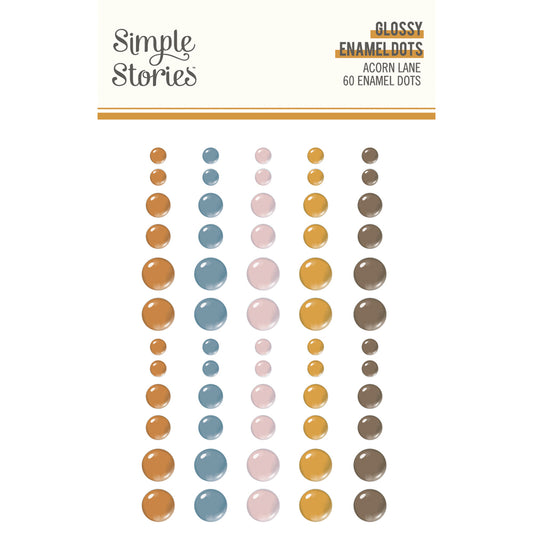Simple Stories Acorn Lane - Glossy Enamel Dots