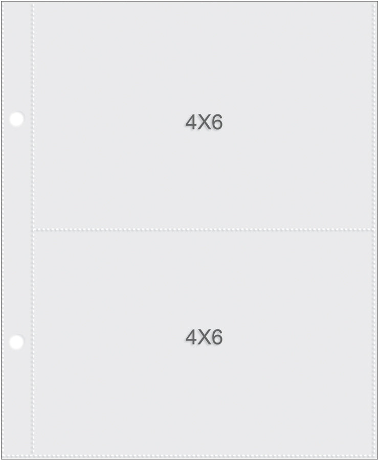 Sn@p! Pocket Pages For 6"x8" Binders - 4"x6" Pockets