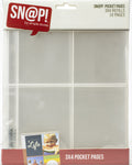 Sn@p! Pocket Pages For 6"x8" Binders - 3"x4" Pockets