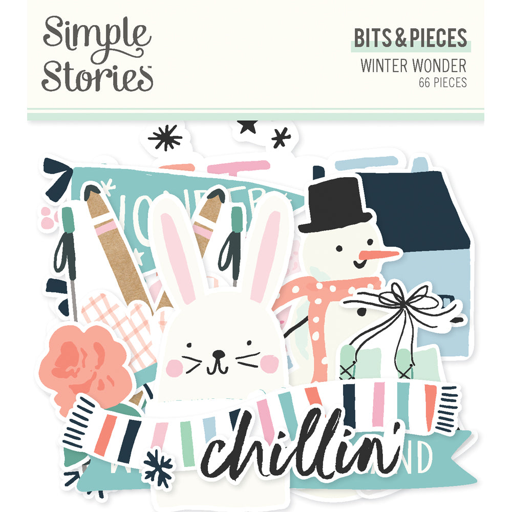 Simple Stories Winter Wonder Bits & Pieces Die-Cuts