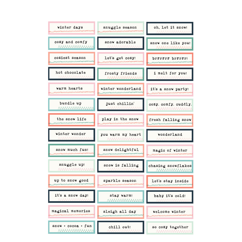 Simple Stories Winter Wonder Sticker Book