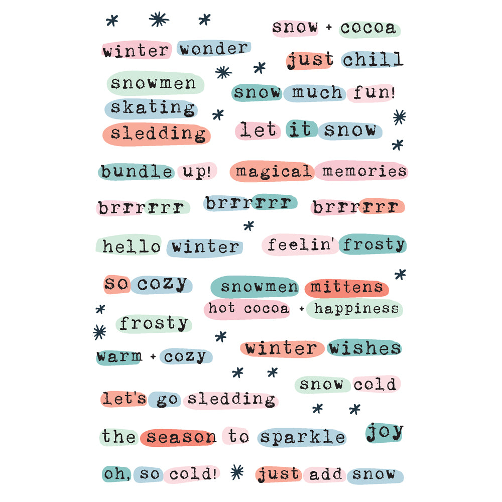 Simple Stories Winter Wonder Sticker Book