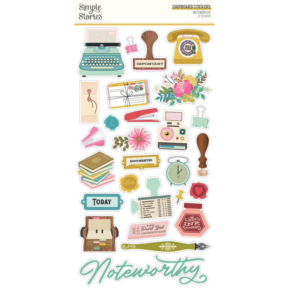 Simple Stories Noteworthy Chipboard Stickers