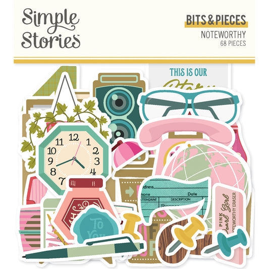 Simple Stories Noteworthy Bits & Pieces Die-Cuts