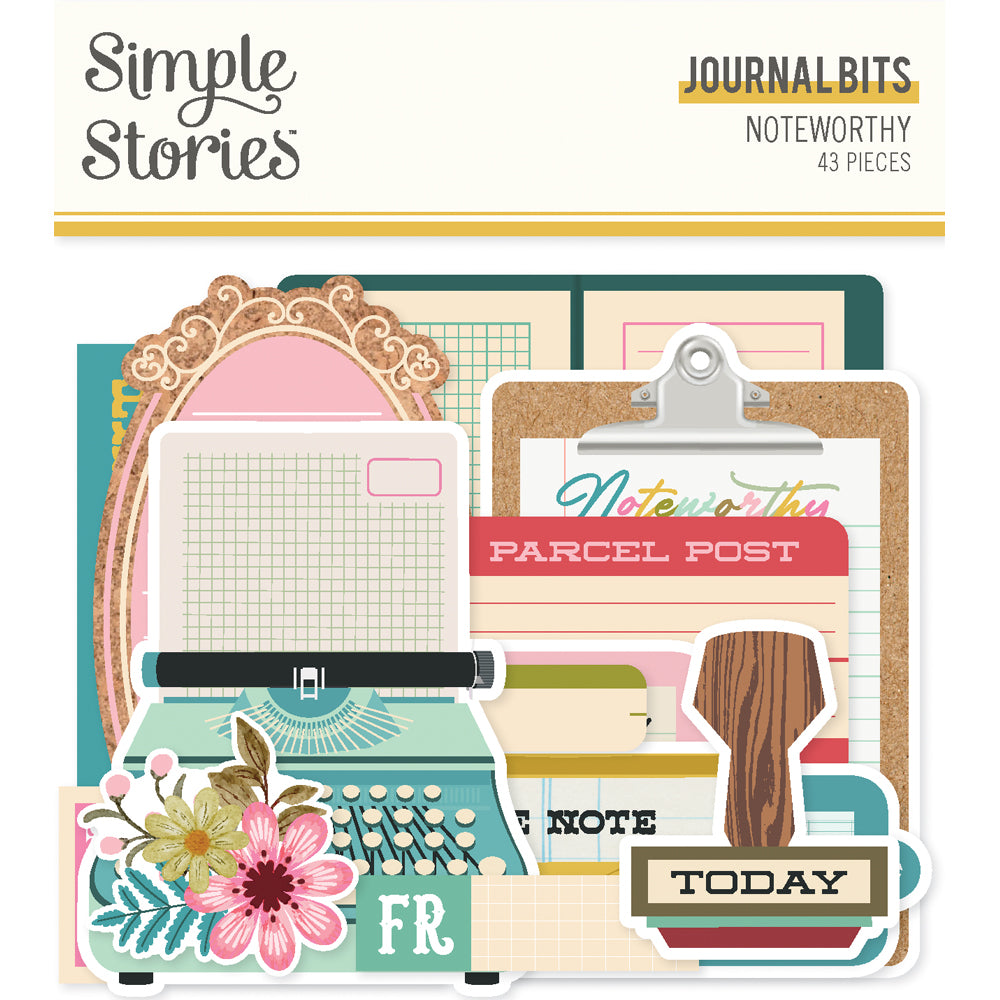 Simple Stories Noteworthy Bits & Pieces Die-Cuts -Journal