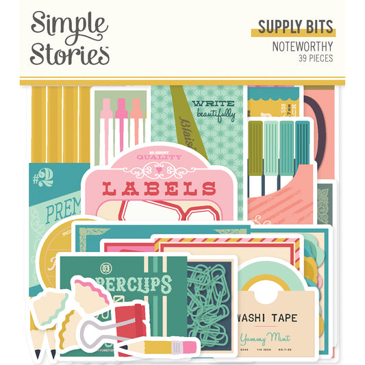 Simple Stories Noteworthy Bits & Pieces Die-Cuts -Supply