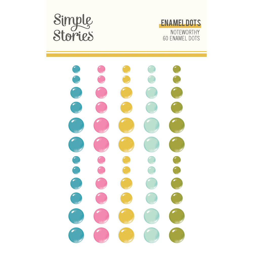 Simple Stories Noteworthy Enamel Dots